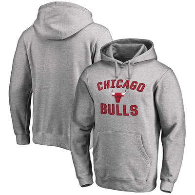 Chicago Bulls Victory Arch Pullover Hoodie - Ash