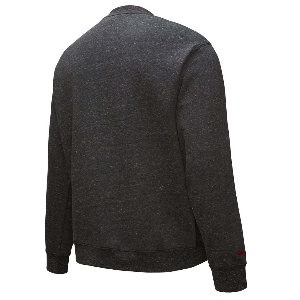 Chicago Bulls Hardwood Classics Blackout Collection Snow Washed Pullover Sweatshirt - Black