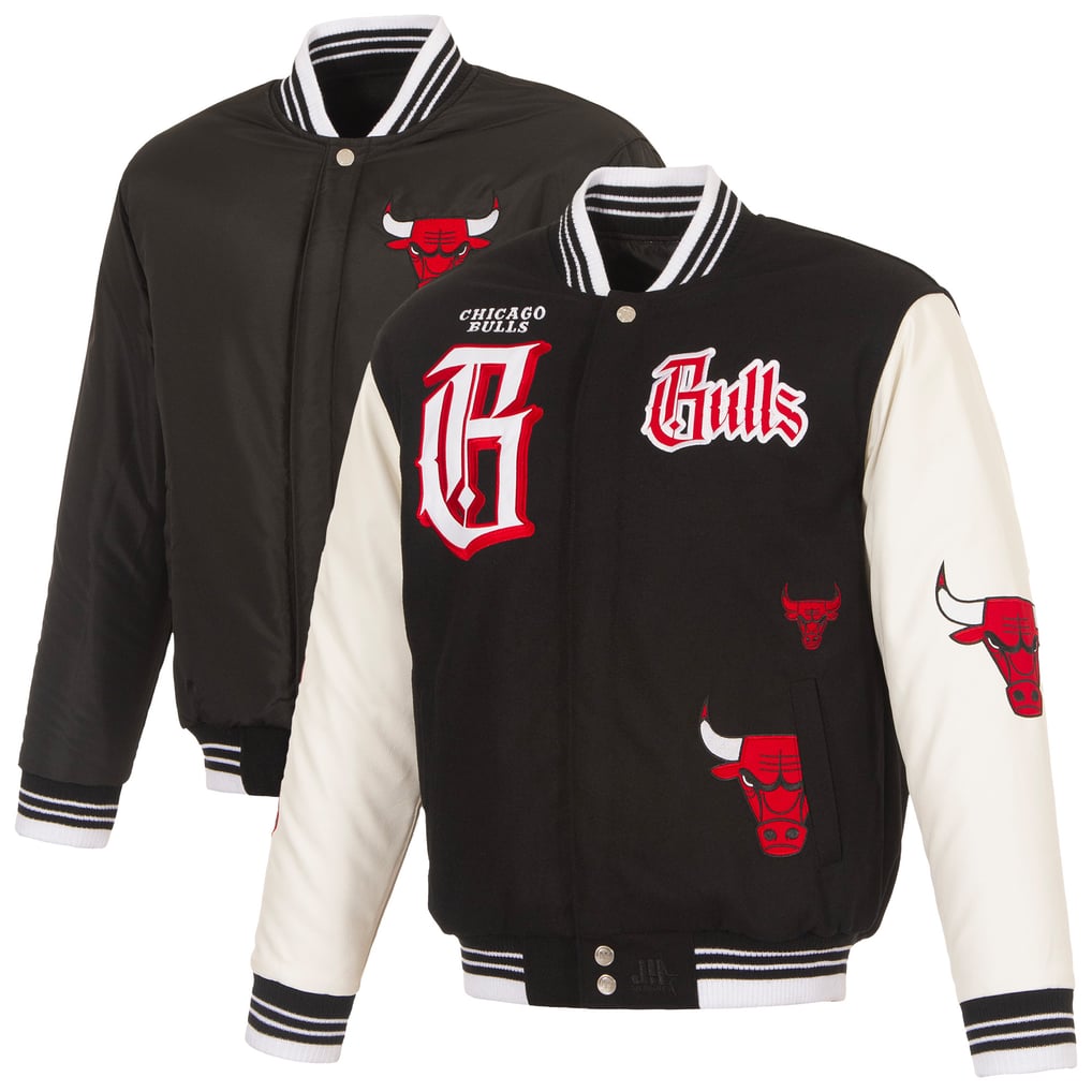 Chicago Bulls JH Design Gothic Full-Button Jacket - Black