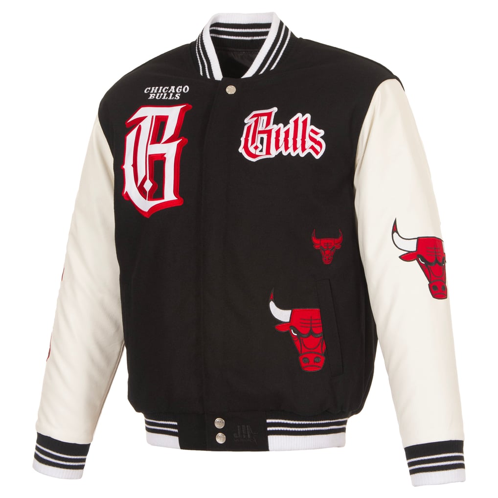 Chicago Bulls JH Design Gothic Full-Button Jacket - Black