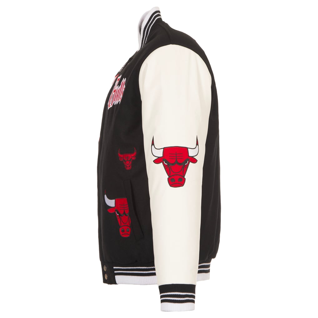 Chicago Bulls JH Design Gothic Full-Button Jacket - Black