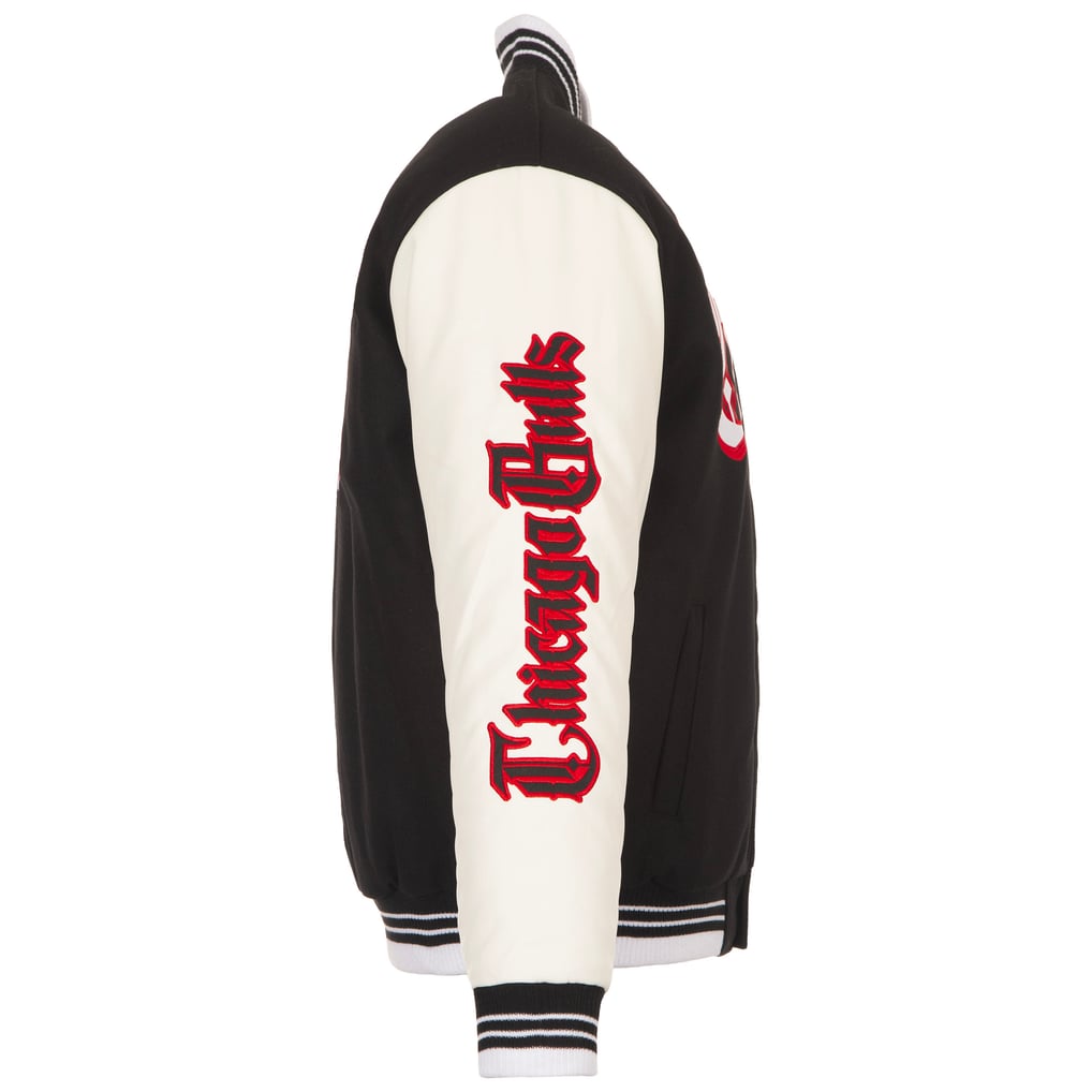 Chicago Bulls JH Design Gothic Full-Button Jacket - Black