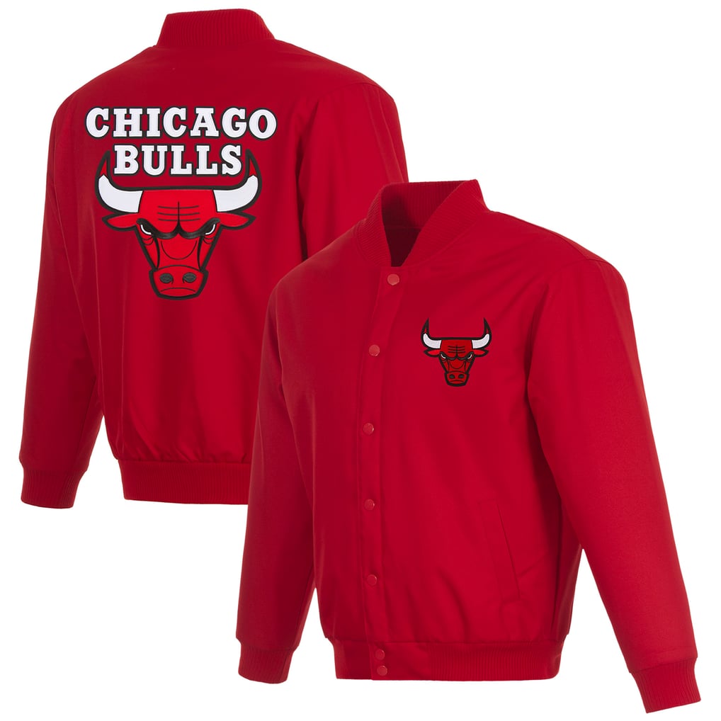 Chicago Bulls JH Design Poly-Twill Full-Snap Jacket - Red