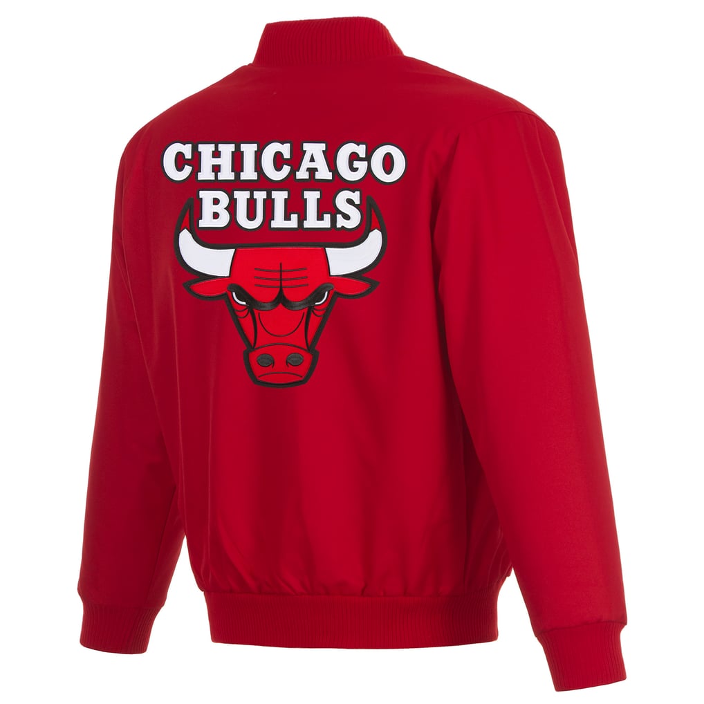 Chicago Bulls JH Design Poly-Twill Full-Snap Jacket - Red