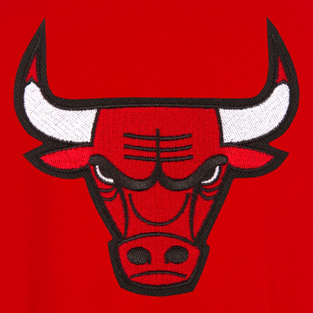 Chicago Bulls JH Design Reversible Varsity Full-Snap Jacket - Red