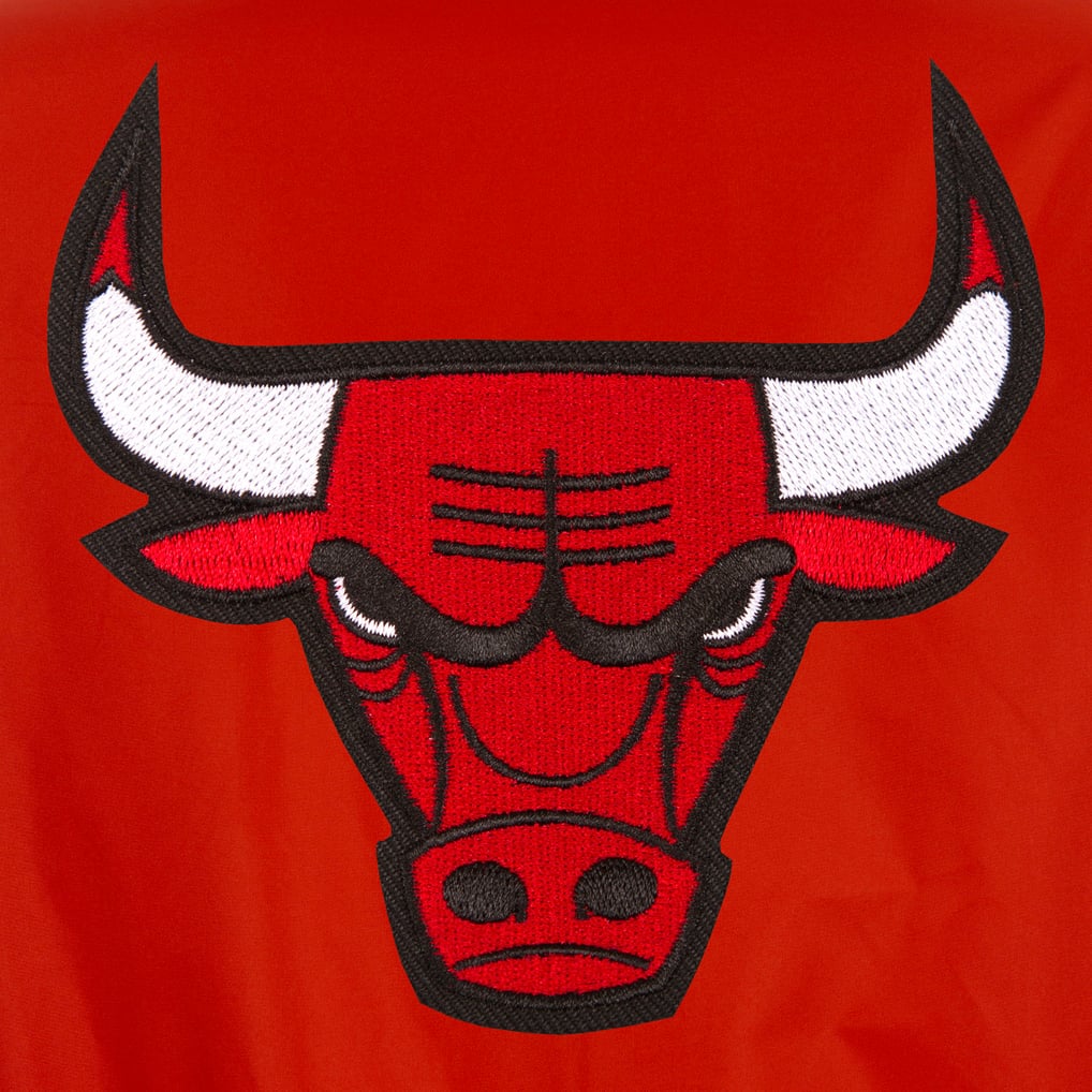 Chicago Bulls JH Design Reversible Varsity Full-Snap Jacket - Red