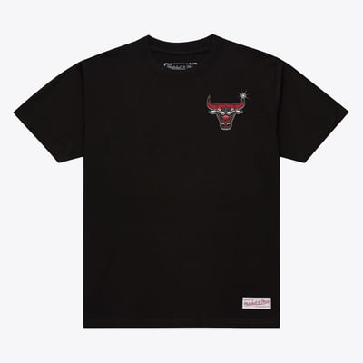 Chicago Bulls Mitchell & Ness Airbrush T-Shirt - Black