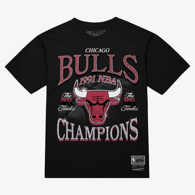 Chicago Bulls Mitchell & Ness Champions Era T-Shirt - Black