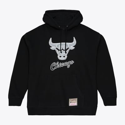 Chicago Bulls Mitchell & Ness Chrome Hoodie - Black