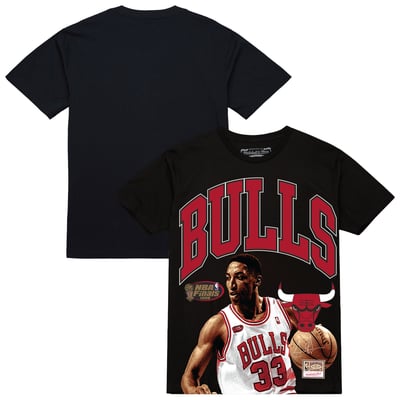 Scottie Pippen Chicago Bulls Mitchell & Ness Hardwood Classics Player Arch T-Shirt - Black
