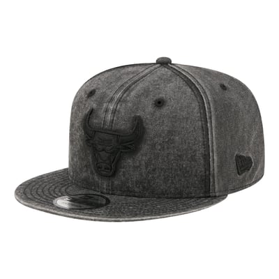  Chicago Bulls New Era Washed Tonal 9FIFTY Snapback Hat - Black