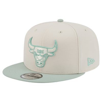  Chicago Bulls New Era Color Pack 9FIFTY Snapback Hat - Cream/Light Green