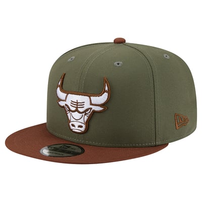  Chicago Bulls New Era Color Pack 9FIFTY Snapback Hat - Green/Brown