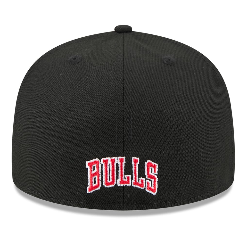  Chicago Bulls New Era 2025 NBA Tip Off Split Panel 59FIFTY Fitted Hat - White/Black