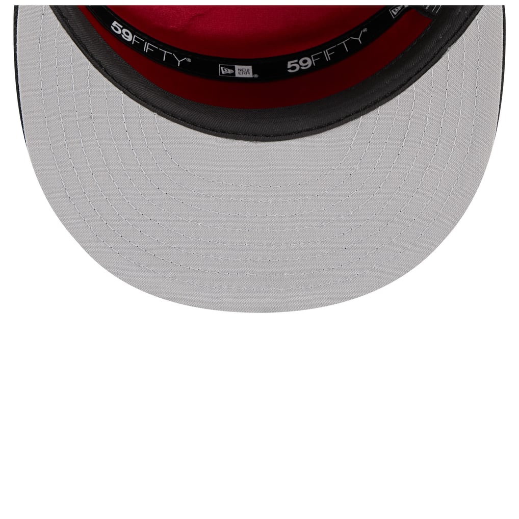  Chicago Bulls New Era 2025 NBA Tip Off Split Panel 59FIFTY Fitted Hat - White/Black