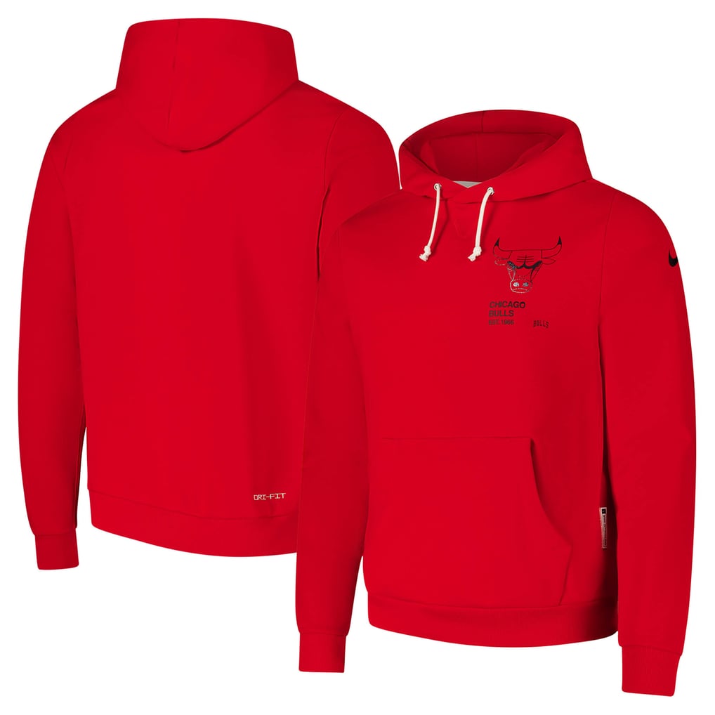 Chicago Bulls Nike Courtside Standard Issue Premium Performance Pullover Hoodie - Red