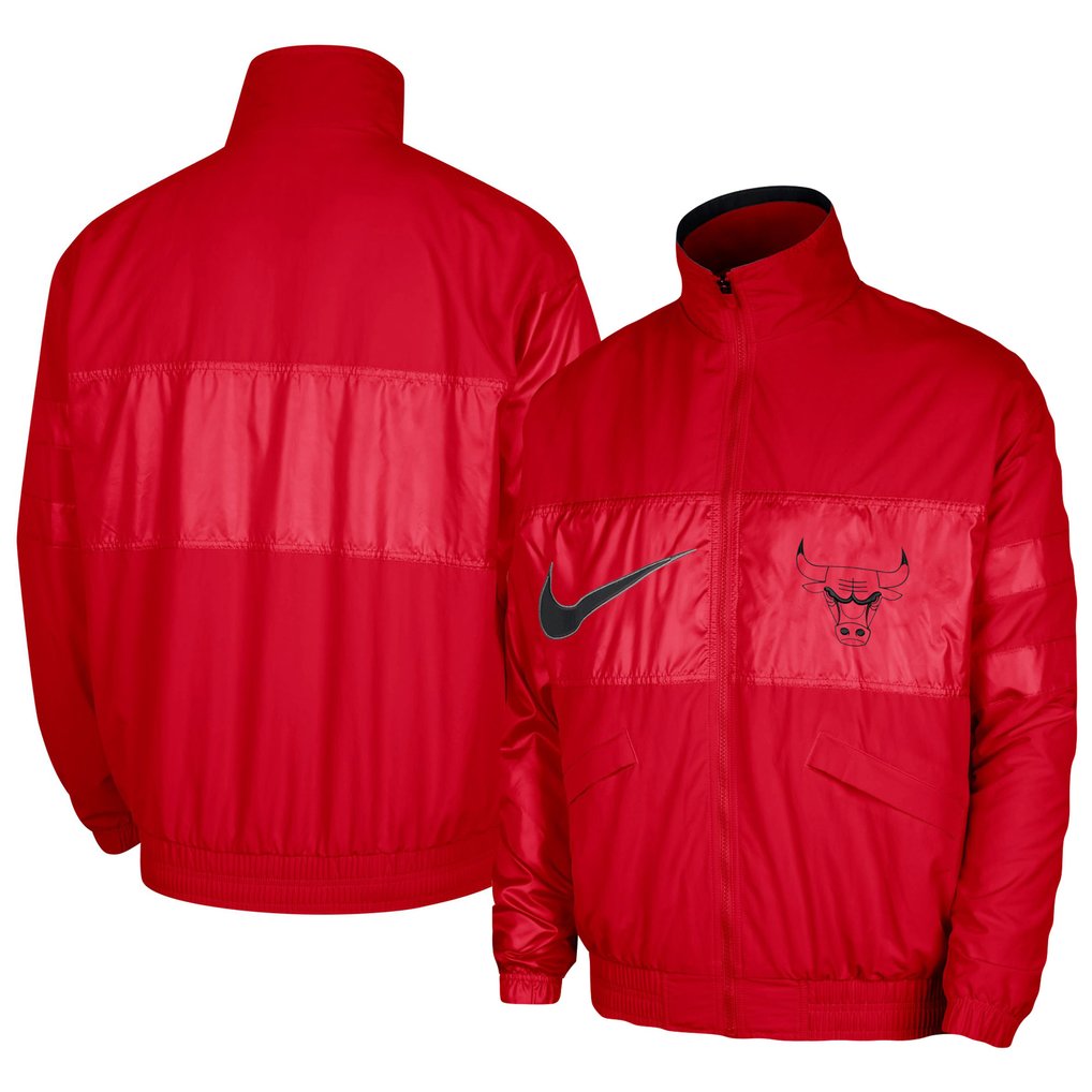 Chicago Bulls Nike Courtside Versus Capsule Full-Zip Jacket - Red