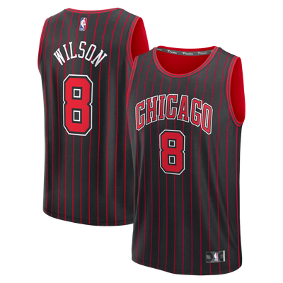 Caleb Wilson Chicago Bulls Fanatics Youth Fast Break Replica Jersey - Black - Statement Edition