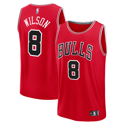 Caleb Wilson Chicago Bulls Fanatics Youth Fast Break Replica Jersey - Red - Icon Edition