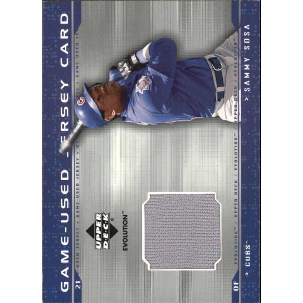 2001 Upper Deck Evolution Game Jersey #JSS Sammy Sosa