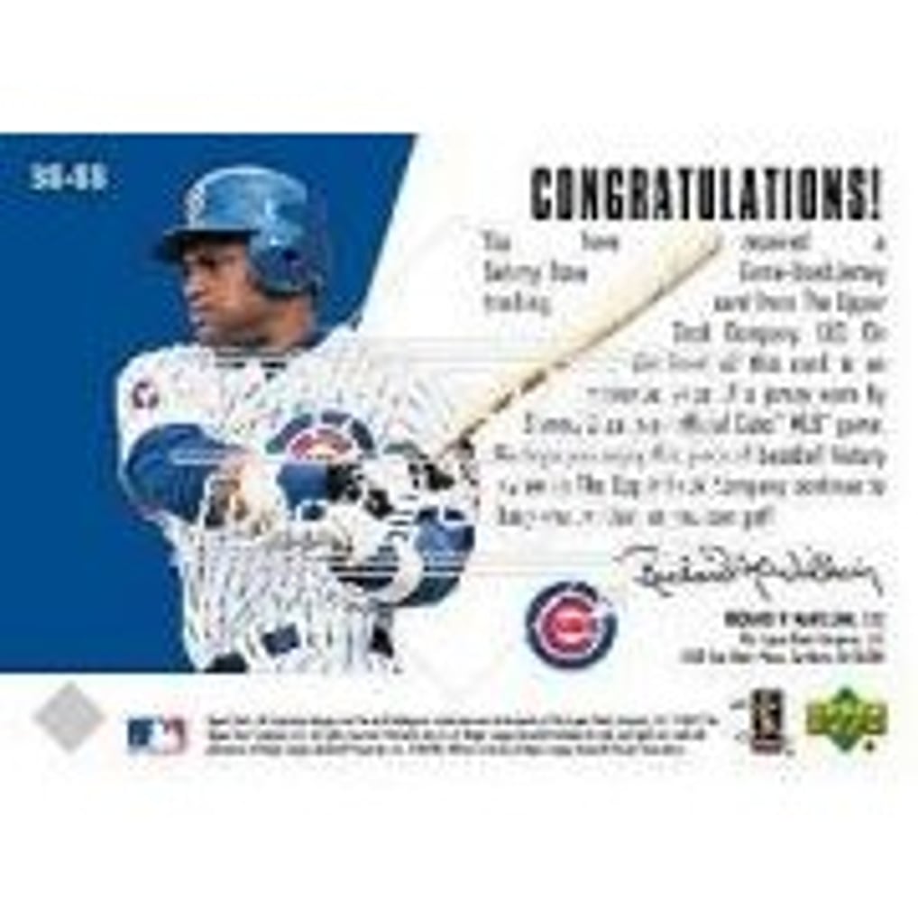 2003 Upper Deck UD Superstar Slam Jerseys #SS Sammy Sosa