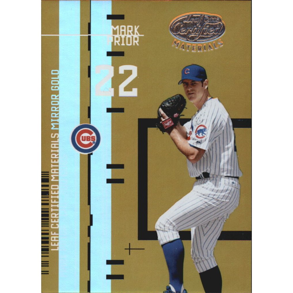 2005 Leaf Certified Materials Preview Mirror Gold #11 Mark Prior