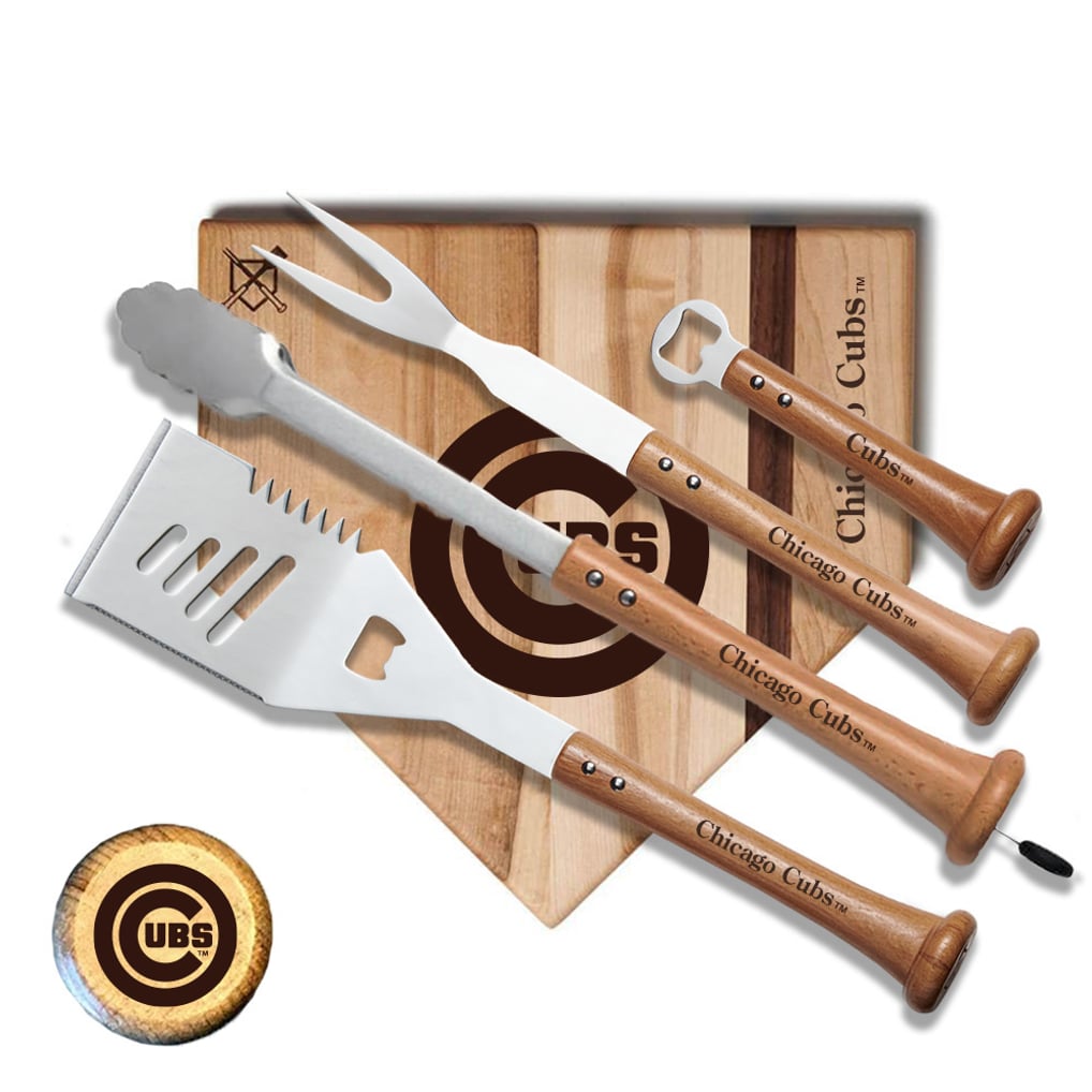 Chicago Cubs Baseball BBQ 12'' Grand Slam Combo Set