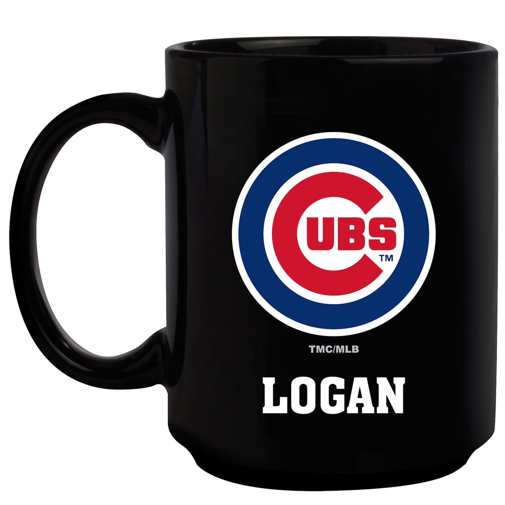 Chicago Cubs 15oz. Personalized Mug - Black