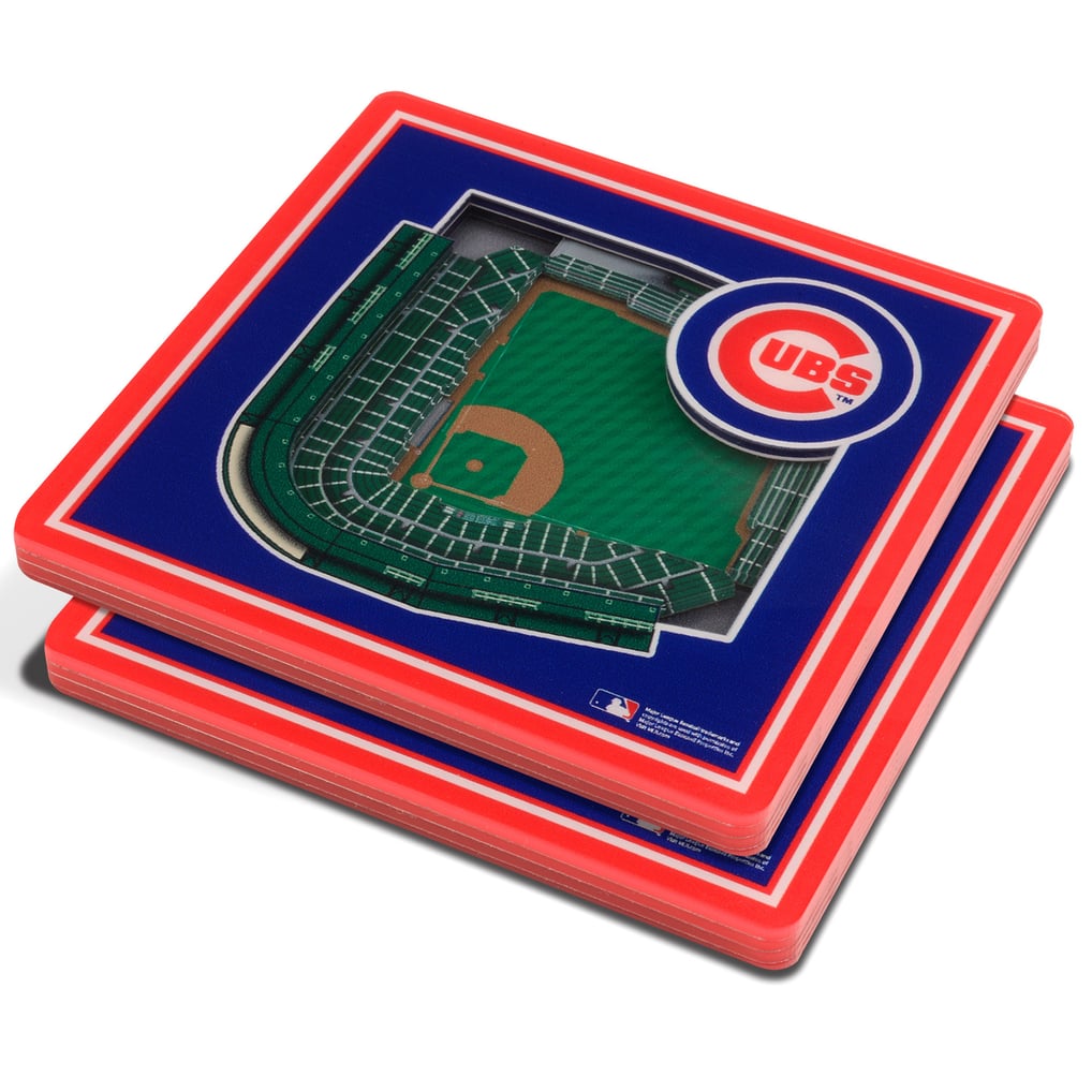 Chicago Cubs 3D StadiumViews Coasters - Blue