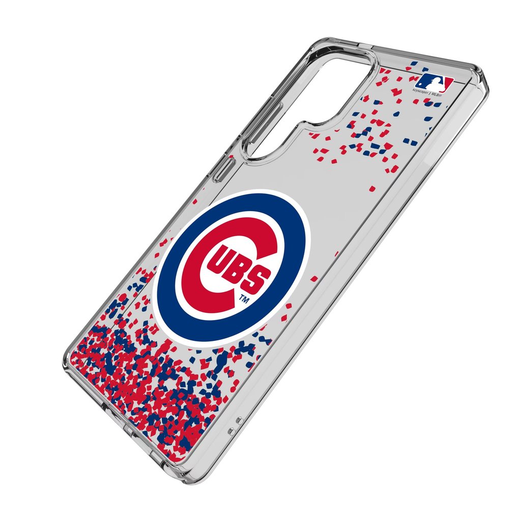 Chicago Cubs Galaxy S8 Confetti Design Clear Case