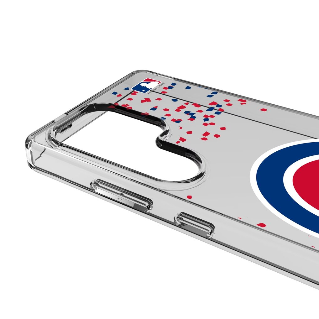 Chicago Cubs Galaxy S8 Confetti Design Clear Case