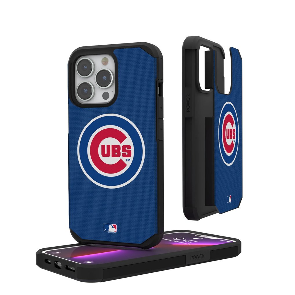 Chicago Cubs iPhone Solid Design Rugged Case
