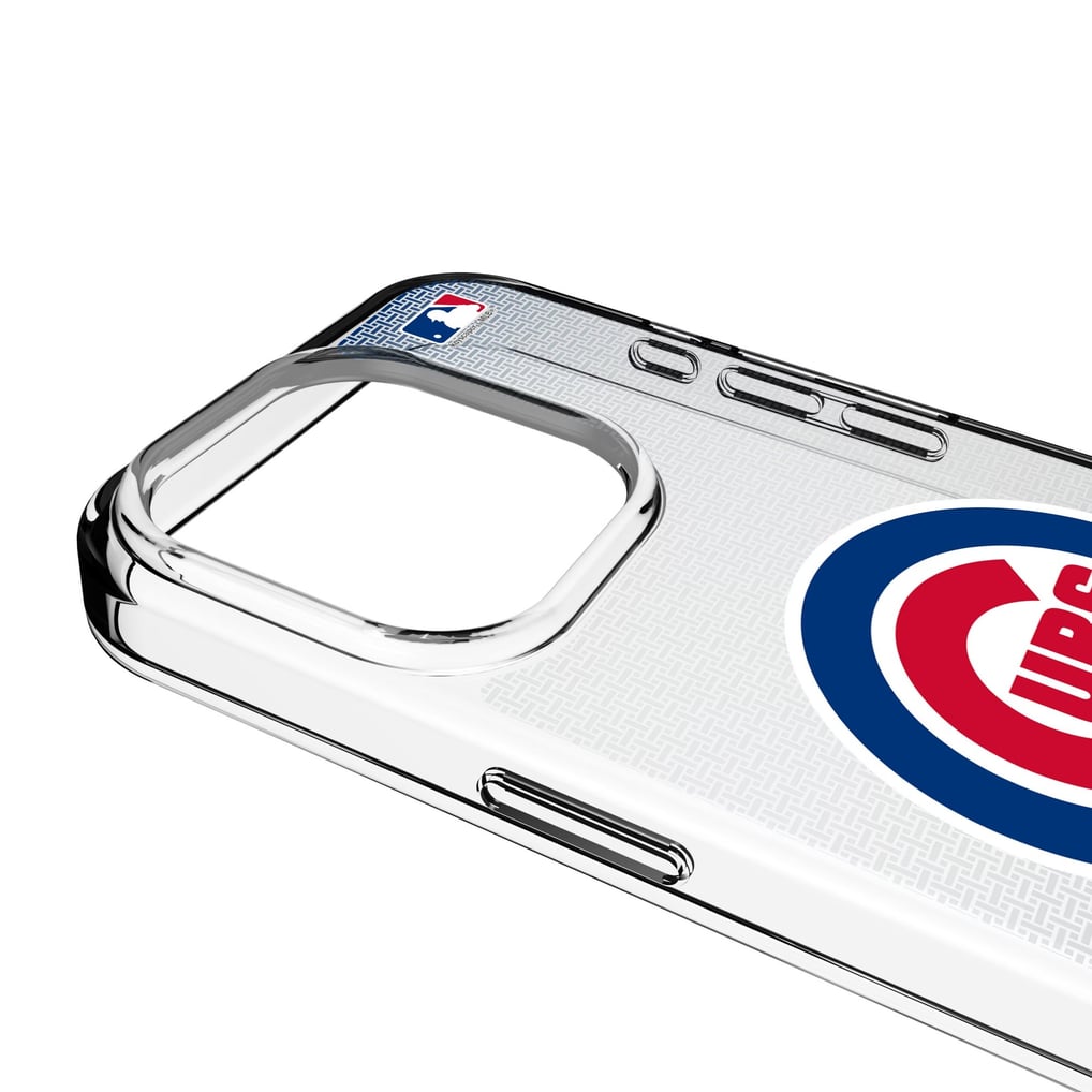 Chicago Cubs Linen Logo iPhone Clear Case