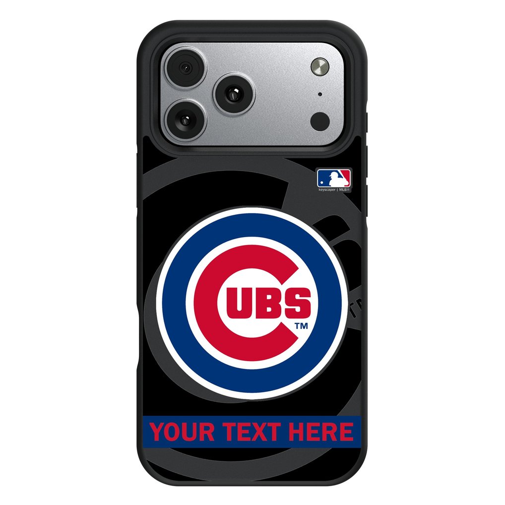 Chicago Cubs Keyscaper Personalized Bump Case with 8.2ft Drop Protection