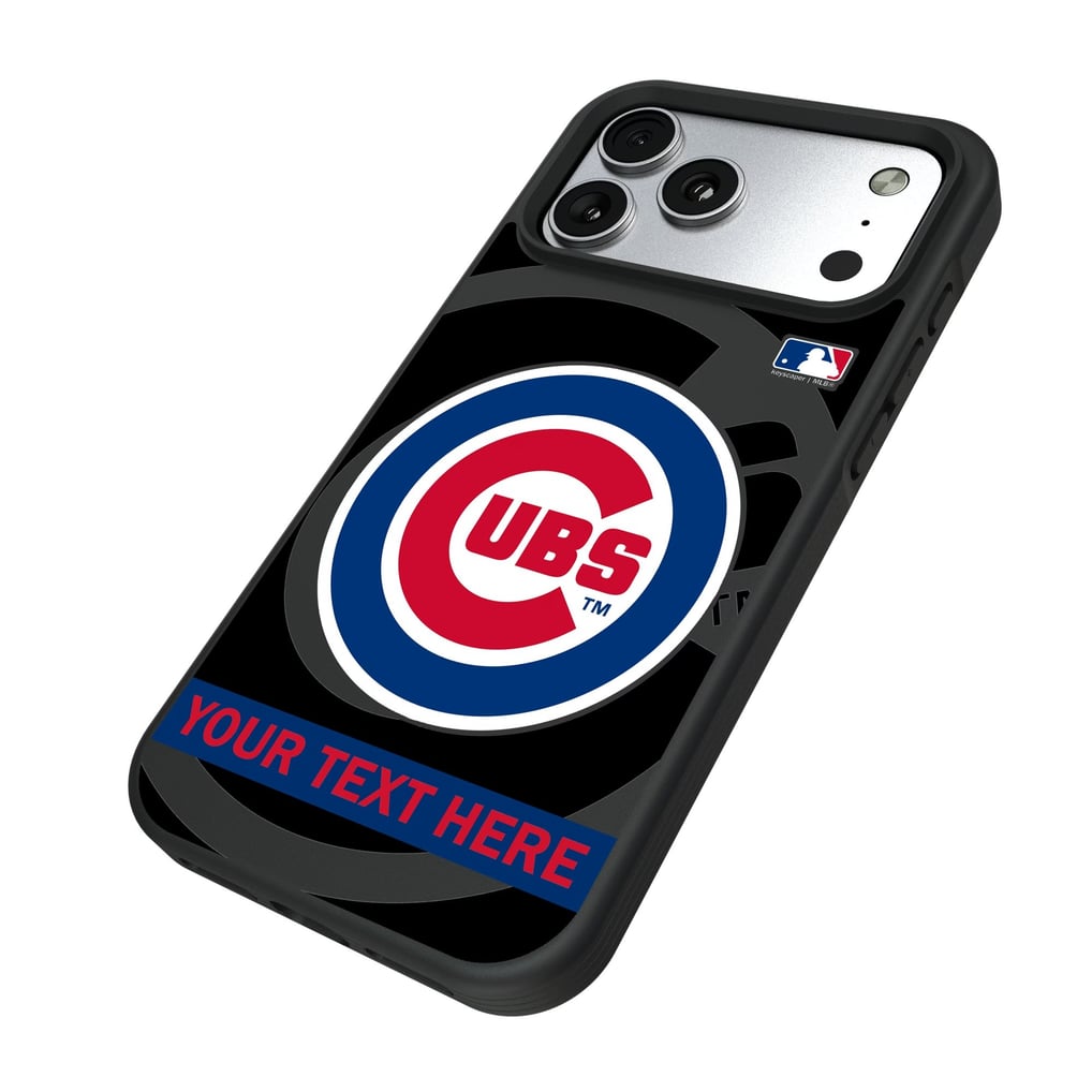 Chicago Cubs Keyscaper Personalized Bump Case with 8.2ft Drop Protection