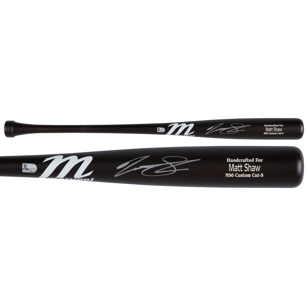 Matt Shaw Chicago Cubs Autographed Fanatics Authentic Marucci Game Model Bat