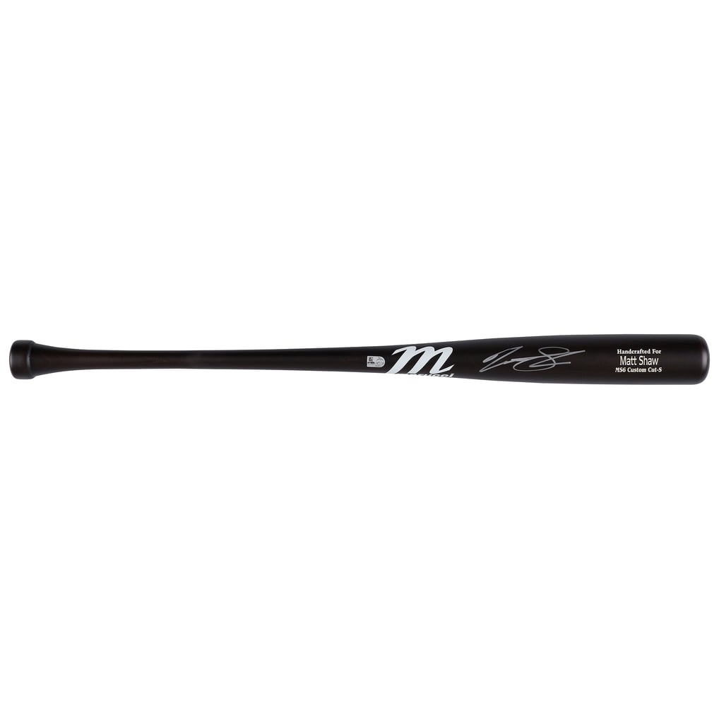 Matt Shaw Chicago Cubs Autographed Fanatics Authentic Marucci Game Model Bat