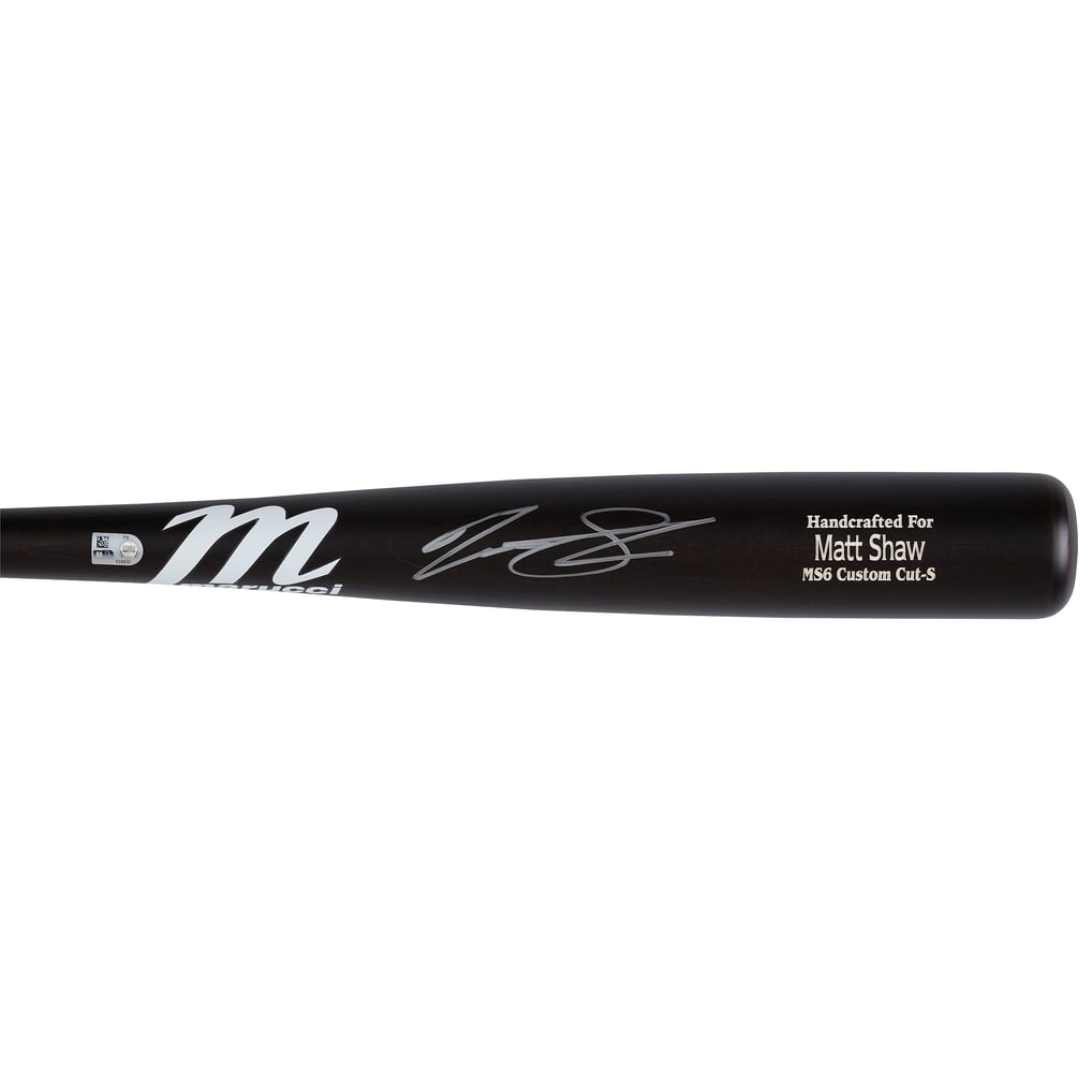 Matt Shaw Chicago Cubs Autographed Fanatics Authentic Marucci Game Model Bat