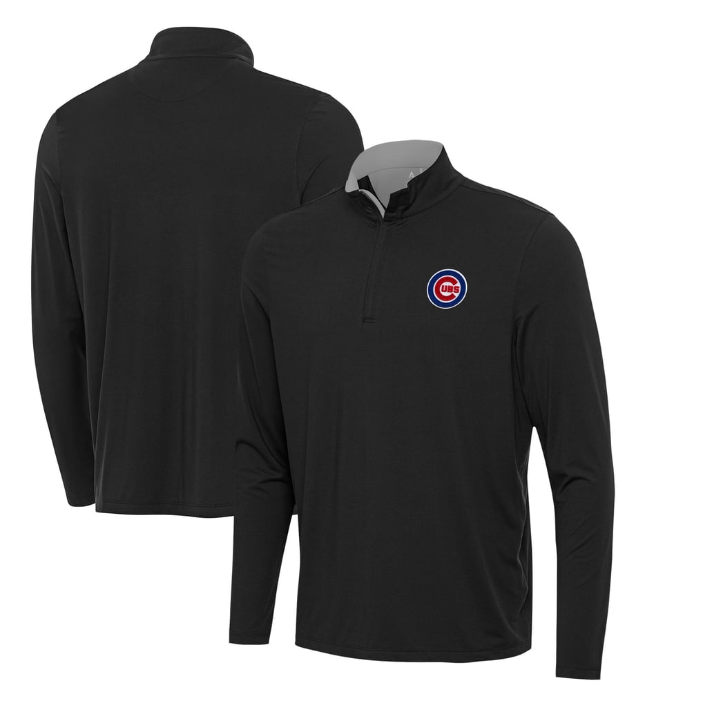  Chicago Cubs Antigua Content Quarter-Zip Top - Black