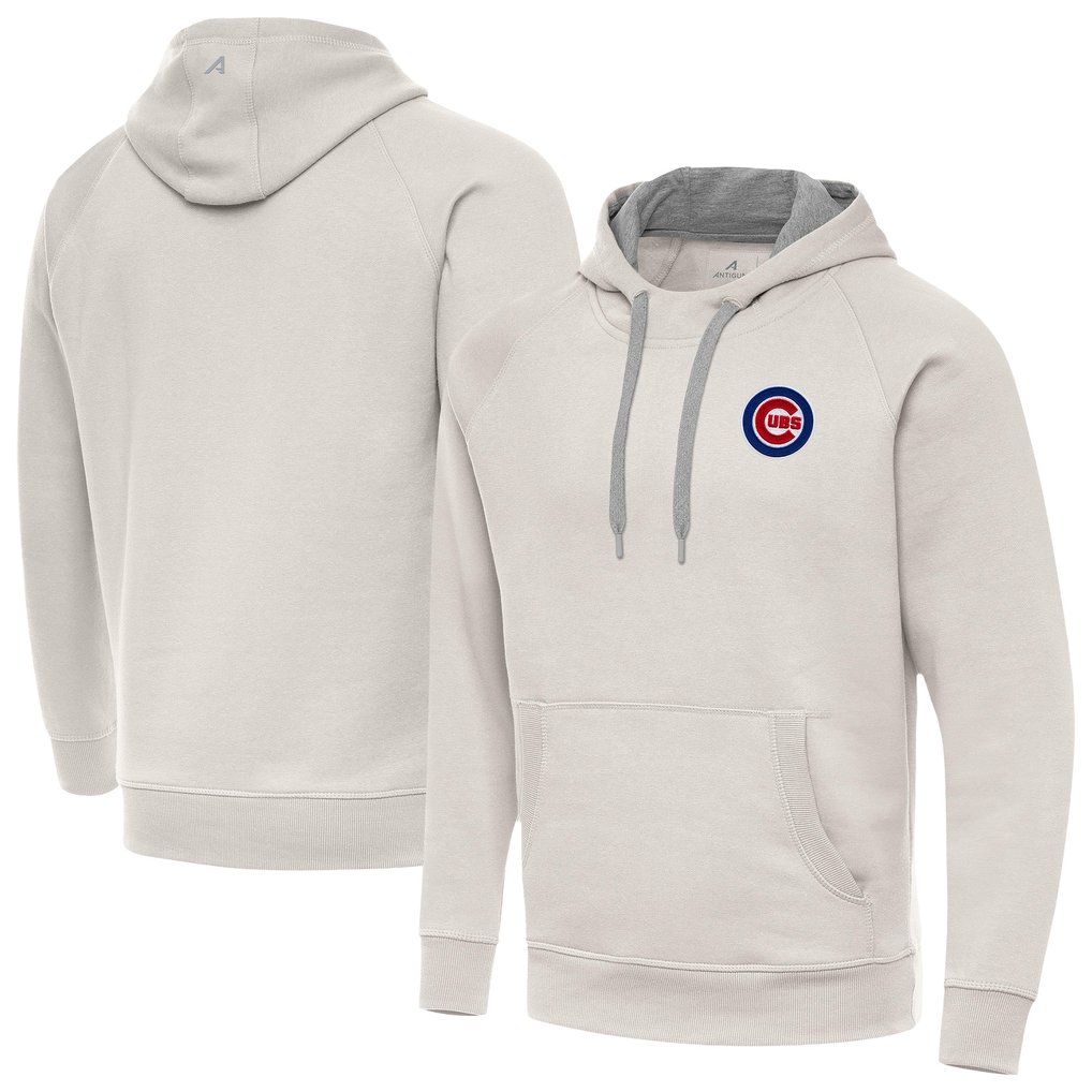 Chicago Cubs Antigua Victory Pullover Hoodie - Cream