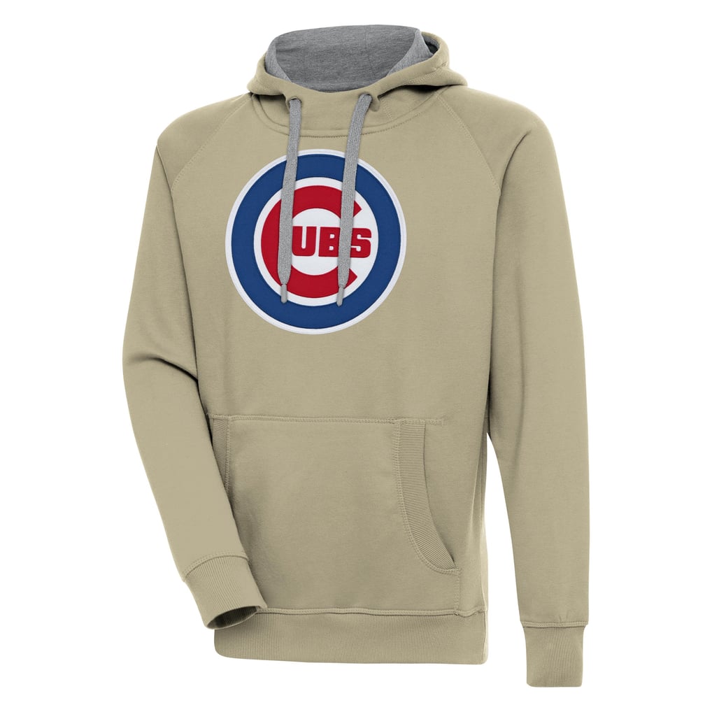  Chicago Cubs Antigua Victory Pullover Hoodie - Khaki