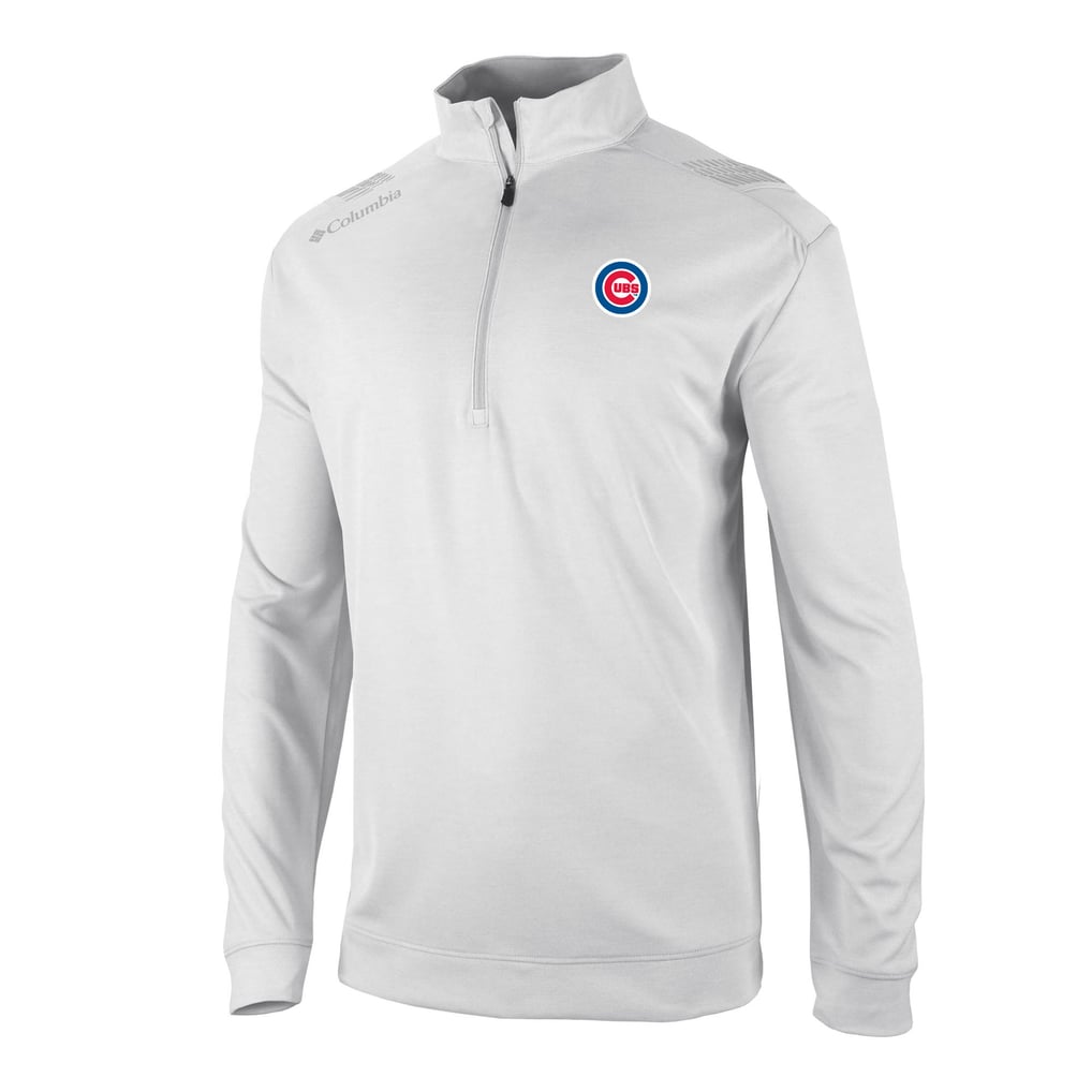 Chicago Cubs Columbia Omni-Wick Oakland Downs Quarter-Zip Pullover - White