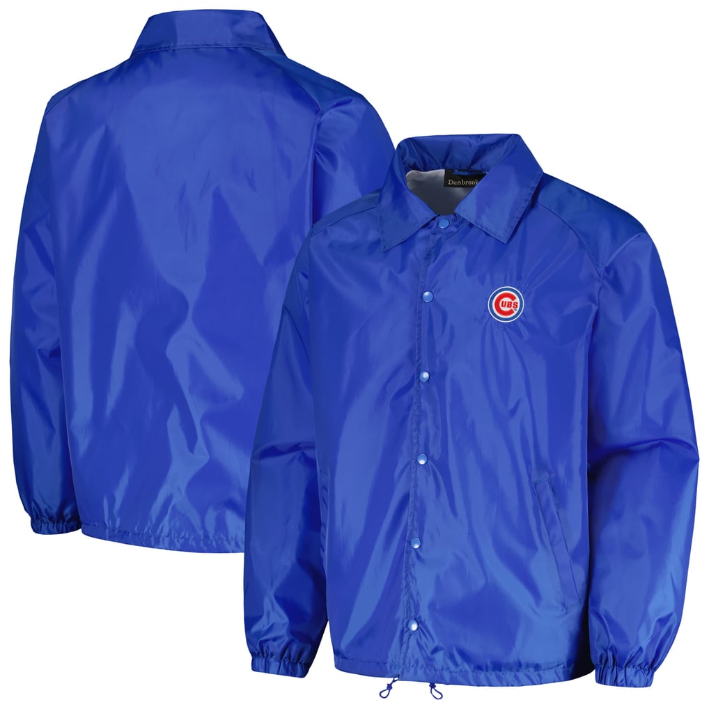  Chicago Cubs Dunbrooke Coach's Raglan Full-Snap Windbreaker Jacket - Royal