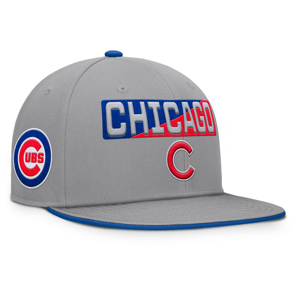 Chicago Cubs Fanatics Punchout Snapback Hat - Gray