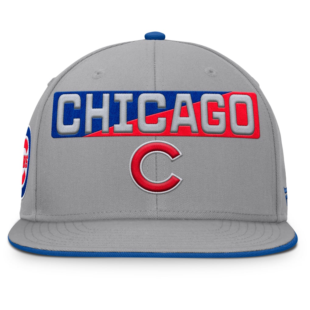 Chicago Cubs Fanatics Punchout Snapback Hat - Gray
