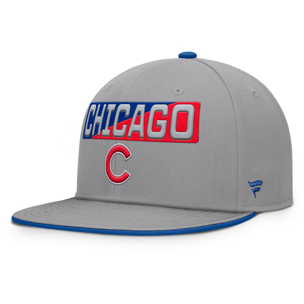 Chicago Cubs Fanatics Punchout Snapback Hat - Gray