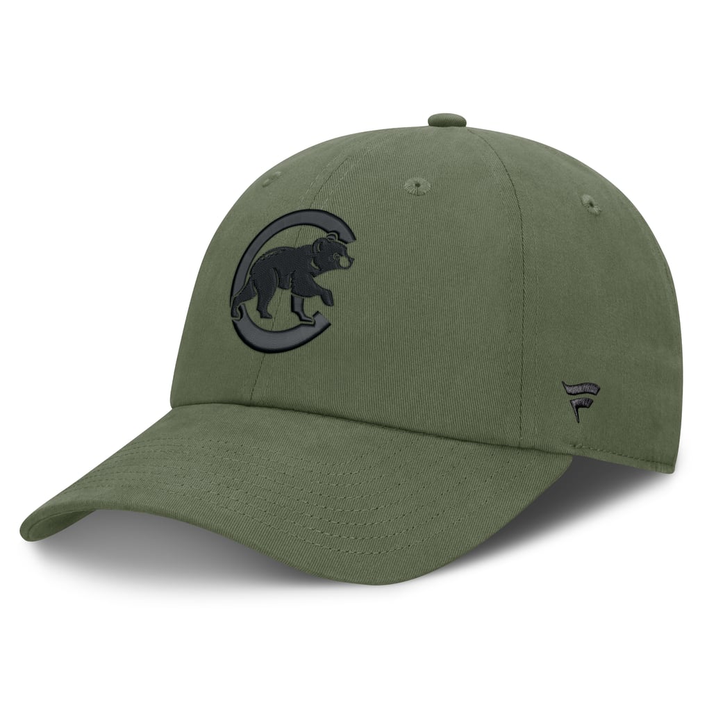  Chicago Cubs Fanatics Pine Rider Adjustable Hat - Olive