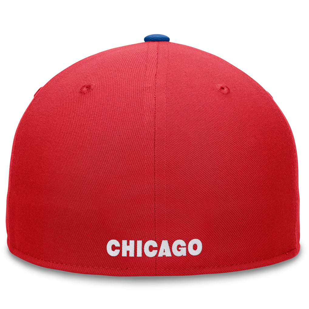 Chicago Cubs Fanatics Fundamental Two-Tone Fitted Hat - Red