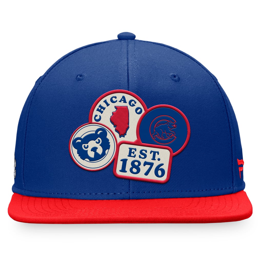 Chicago Cubs Fanatics Heritage Patch Fitted Hat - Royal