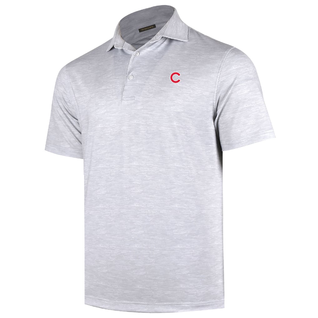 Chicago Cubs Sublime Tri-Blend Polo - Gray